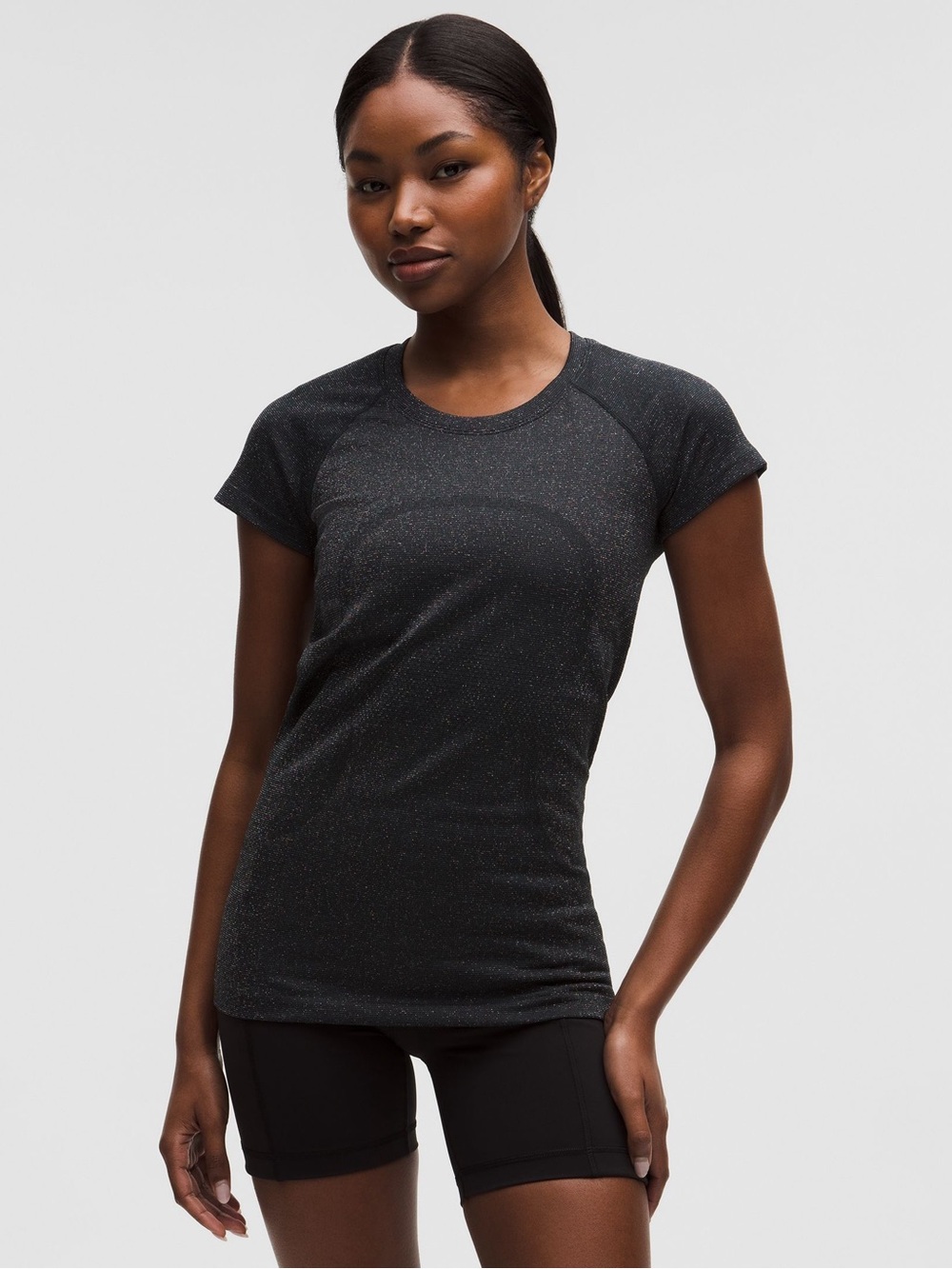 Lululemon /// Women’s Swiftly Tech Short-Sleeve Shirt 2.0 - Sparkle - Size 4 - Picture 2 of 14